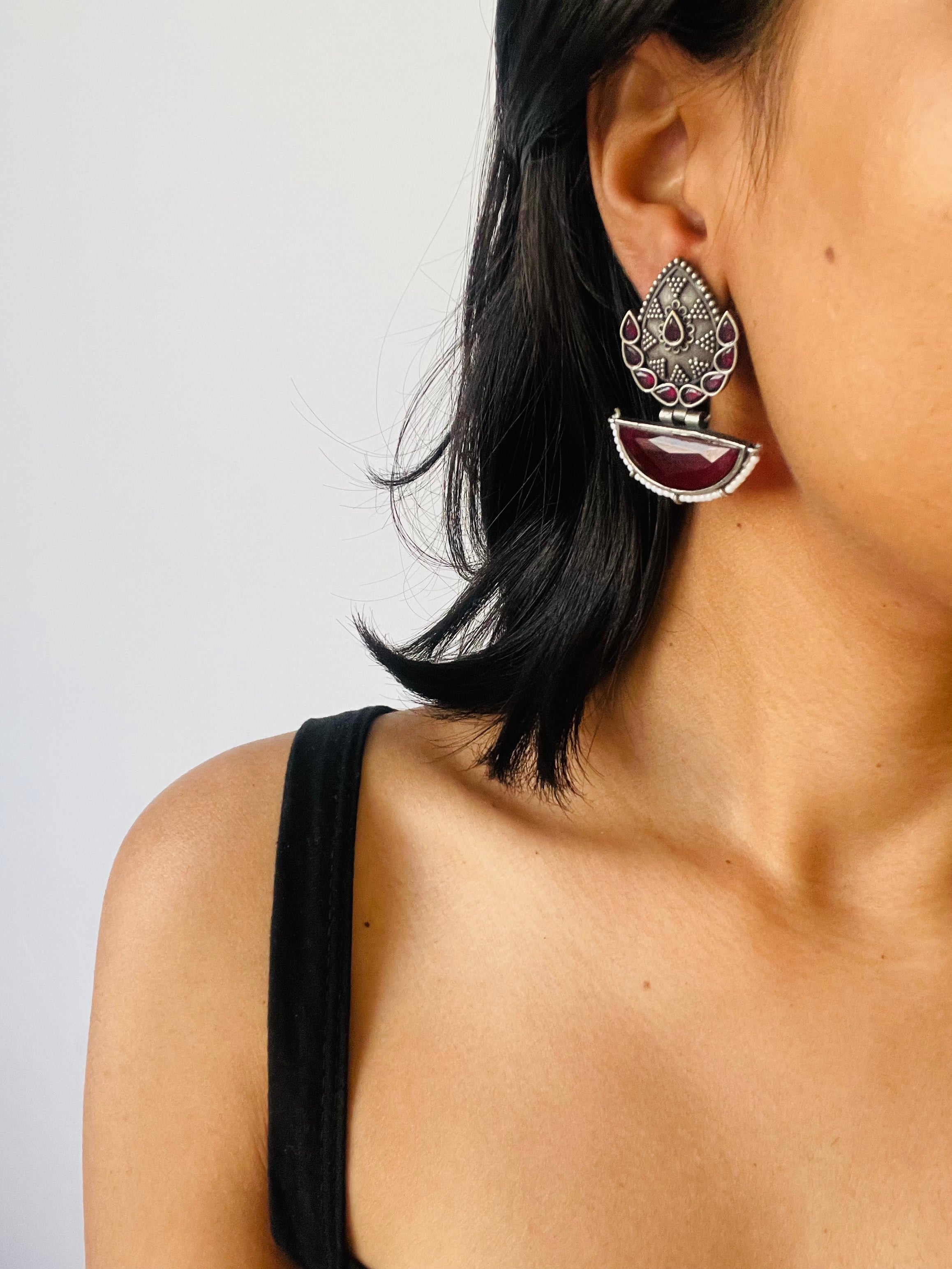 The Ruby Jhumka